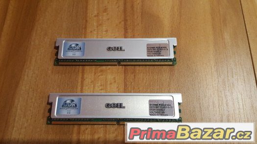 DDR2 RAM paměti GEIL 1GB 1024MB (2x512) s chladičem – fotografie 2