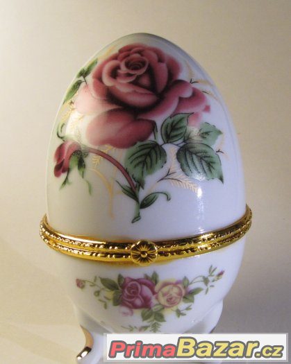 Porcelánové vejce ve stylu FABERGÉ – 12 cm. – fotografie 2