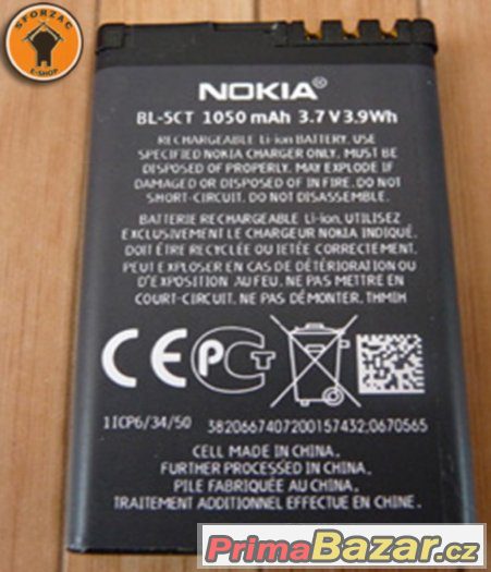 Baterie Nokia BL-5CT 1050 mAh – fotografie 2