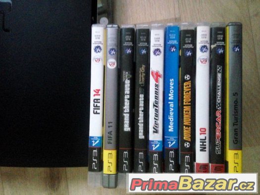 SONY Playstation 3 Slim 320GB +10her +pohybový senzor – fotografie 2