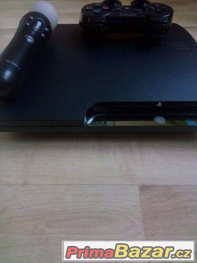 SONY Playstation 3 Slim 320GB +10her +pohybový senzor – fotografie 3