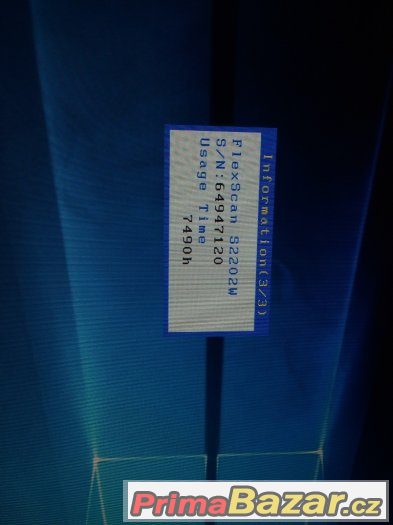 22" TFT MONITOR EIZO FLEXSCAN S2202W 1680x1050 1000:1 16:10 – fotografie 4