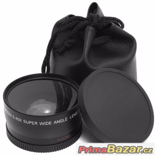 Macro širokoúhlá předsádka 0,45x makro 52, 58mm Akce – fotografie 1