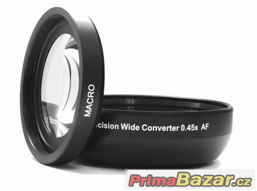 Macro širokoúhlá předsádka 0,45x makro 52, 58mm Akce – fotografie 2