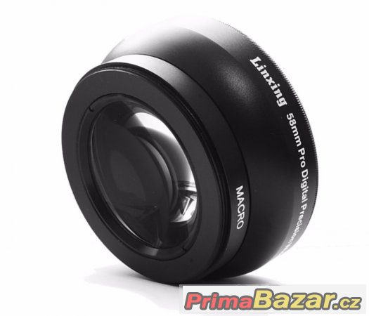 Macro širokoúhlá předsádka 0,45x makro 52, 58mm Akce – fotografie 3