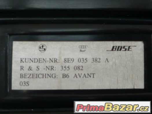 Audi A4 B6 Avant - originální repro sestava Bose – fotografie 5