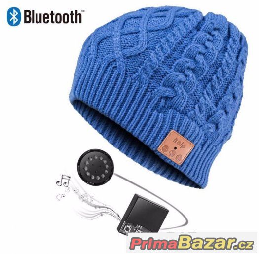 Super dárek-zimní čepice s bluetoothsluchátky a mikrofonem – fotografie 1
