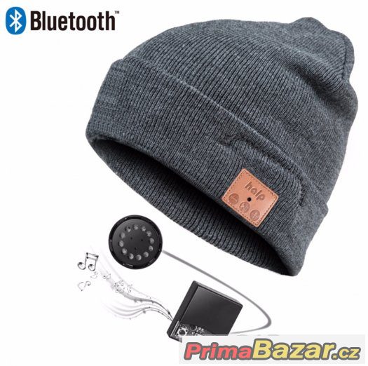 Super dárek-zimní čepice s bluetoothsluchátky a mikrofonem – fotografie 4