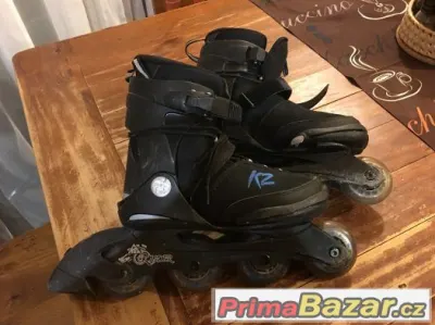 IN LINE-kolečkové brusle Raider K2,vel.35-40,cena 300,-Kč