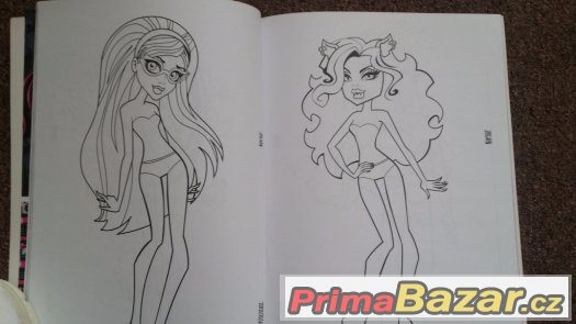 Časopisy monster high + album + monster high návrhy – fotografie 5