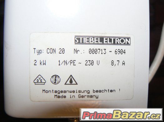 Přímotopné konvektory Stiebel Eltron CON 20,  2 ks, ČB – fotografie 2