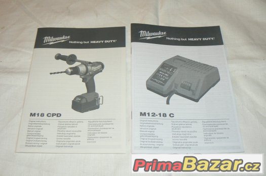 Nová  Milwaukee M18CPD (s příklepem), ČB – fotografie 3
