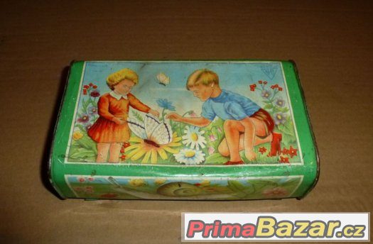 Plechová krabice s obrázkem – fotografie 1