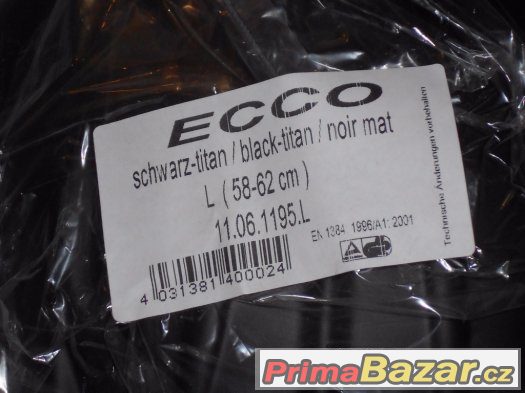 Casco ecco black-titan noir mat 58-62 cm velikost L – fotografie 3
