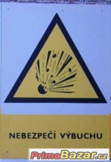 cedule bezpečnostní plast smalt papir umakart atd tabulky,., – fotografie 2