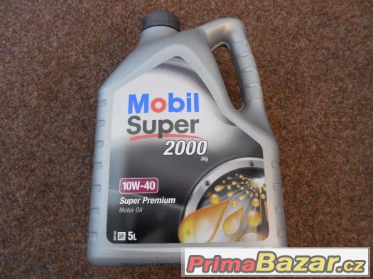MOBIL 10W40 5L - motorový olej - ORIGINÁL BALENÍ – fotografie 1