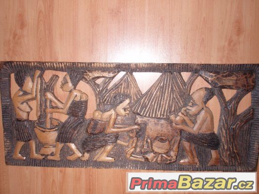 2 obrazy dřevořezba AFRIKA – fotografie 2