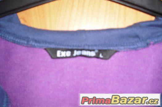 Fialová mikina Exe Jeans – fotografie 4