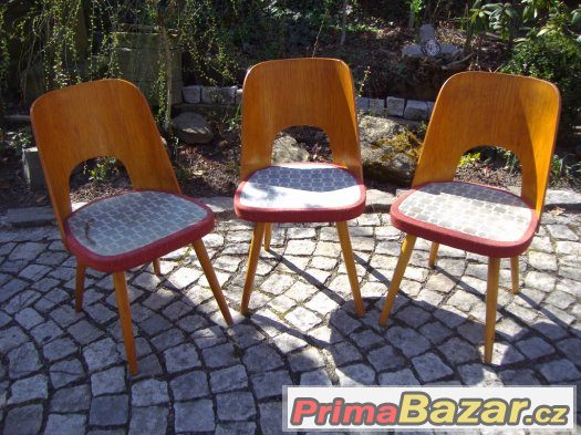 Retro židle / 3x brusel / Oswald Haerdtl – fotografie 2