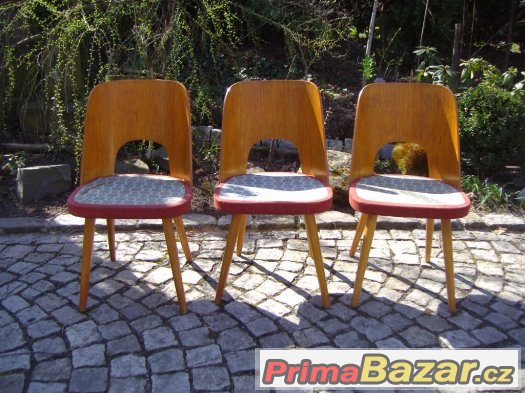 Retro židle / 3x brusel / Oswald Haerdtl – fotografie 4