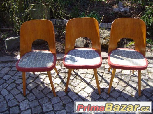 Retro židle / 3x brusel / Oswald Haerdtl – fotografie 5