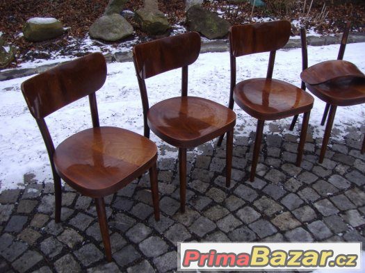 Retro jídelna / židle / stůl / Ton? Thonet? – fotografie 3