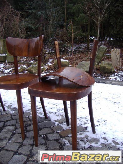 Retro jídelna / židle / stůl / Ton? Thonet? – fotografie 4