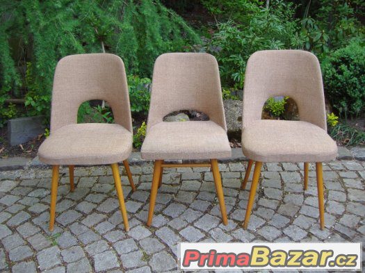 Retro židle / 3x brusel / design Oswald Haerdtl – fotografie 1