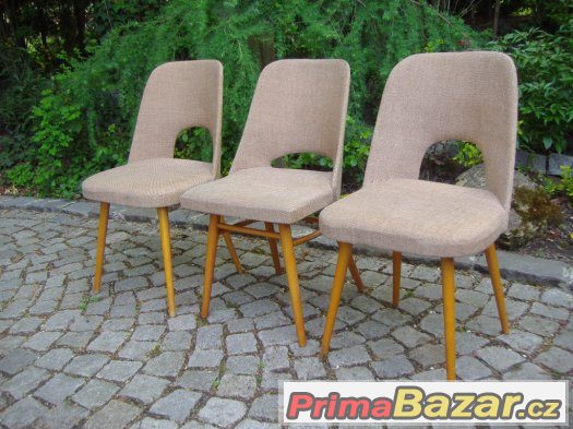 Retro židle / 3x brusel / design Oswald Haerdtl – fotografie 3