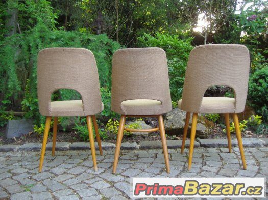 Retro židle / 3x brusel / design Oswald Haerdtl – fotografie 5