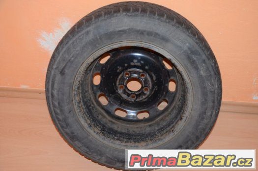 Plechová kola 15" 5x112 6J ET47 + 195/65 R15 – fotografie 1