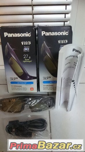 Panasonic 3D TV Brýle (velikost M) a (velikost S) TY-ER3D4ME – fotografie 1