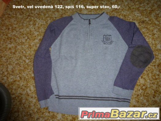 Mikiny a svetry, bunda vel 110, 116 (4-5 let, 5-6 let) – fotografie 3