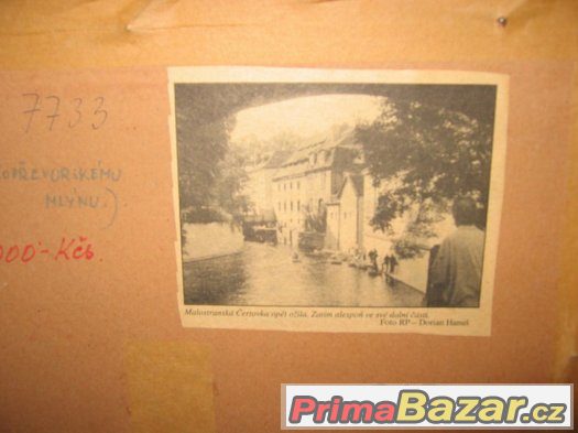Prodám akvarel Čertovka. – fotografie 3