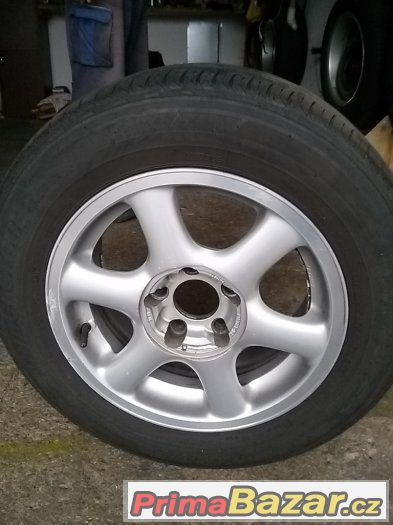 Alu kola R15 s pneu 195/65/15 – fotografie 1