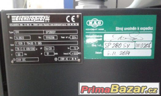 Soustruhy - CNC MAS SP 280 – fotografie 3
