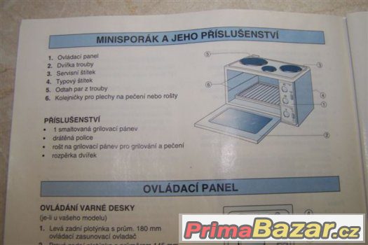 El. Trouba /Grill+3 plotynkovy sporak/ Whirlpool MIDIOwen EU – fotografie 4