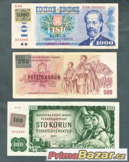 Staré bankovky - sestava 1961-1985 KOLEK – fotografie 1