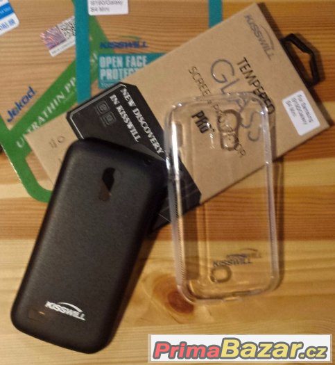 Samsung S4 mini Pouzdro + Tvrzené Sklo – fotografie 2