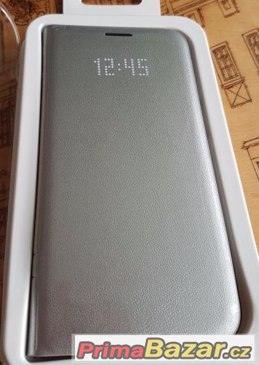 Samsung S7 G930 LED Pouzdro Silver + sklo na displej – fotografie 2
