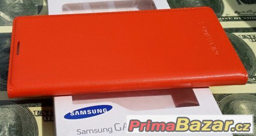 Samsung Note 3 N9005 - Flip Pouzdro Oranžové – fotografie 2
