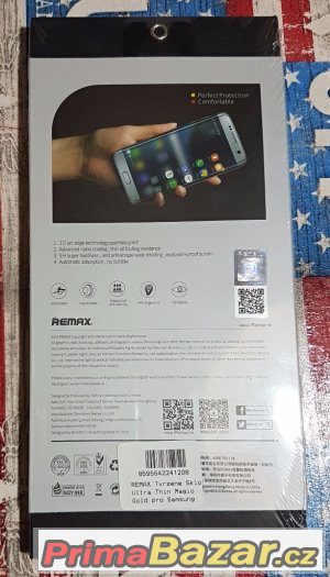 Samsung G935 Edge - Tvrzené sklo Gold – fotografie 3