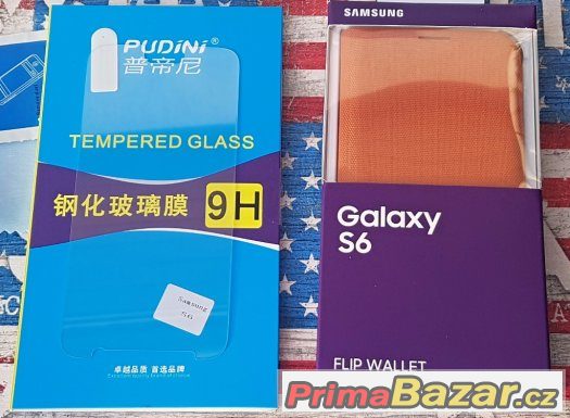 Samsung S6 G920 SADA Sklo+Pouzdro oranžové – fotografie 2