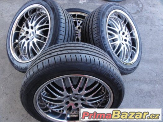 Alu kola,elektrony rozteč 5x110 Royal vel.18 s pneu 245/45 – fotografie 1