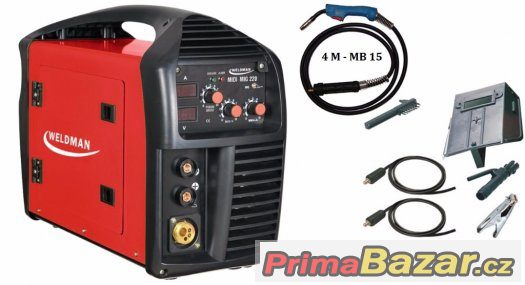 Svářečka CO2 Invertorový svářecí poloautomat MIG MAG 220 MMA – fotografie 1
