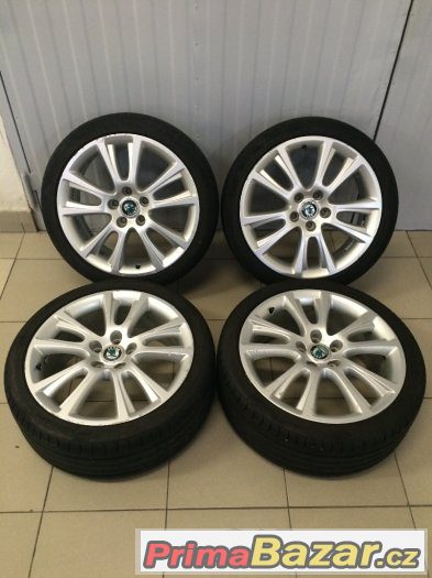 ŠKODA ALU R 18" – ORIG.OTAVIA RS II – SUPERB, Passat, Golf V – fotografie 3