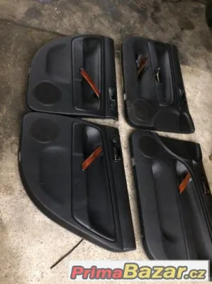 sedačky VW Passat B5.5 černá kuže středy Alcantara Combi