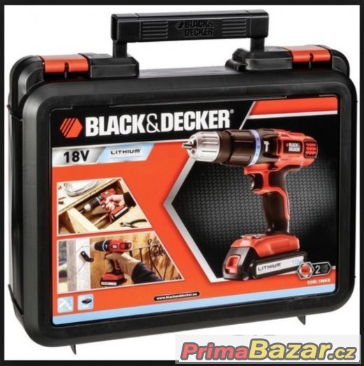 Aku Vrtačka Black & Decker EGBL188KB, 1ks baterie – fotografie 1