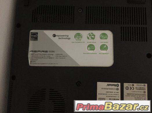 Notebook acer aspire 5520G – fotografie 2