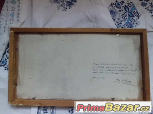 Originál obraz malba na desce - signováno – fotografie 4